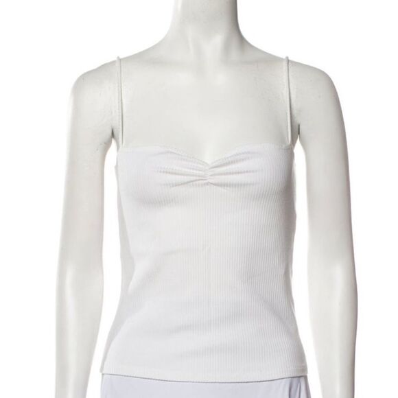 Reformation Square Neckline Sleeveless ribbed Top size medium - Picture 1 of 8